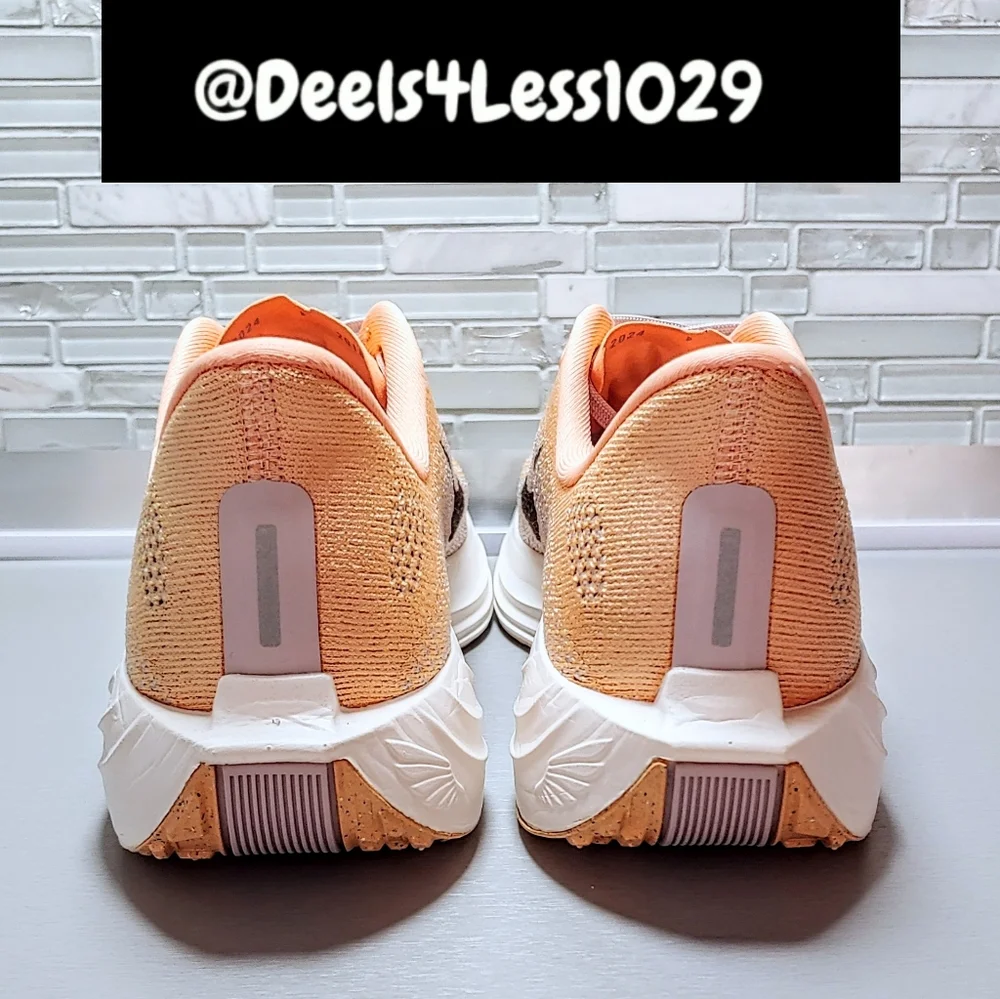 Nike ZoomX Pegasus Plus Running Womens Size 9.5 Orange Chalk Sail Cave Stone